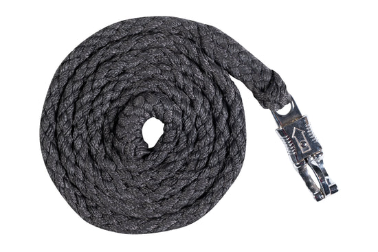 HKM Lead rope deep grey with panik hook