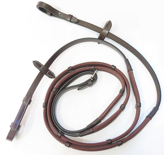 Training Soft Rubber Reins with 6 Stops