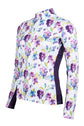 Equestrian training shirt with flowers