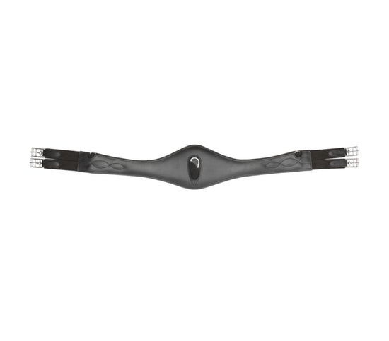 Anatomic shaped leather girth