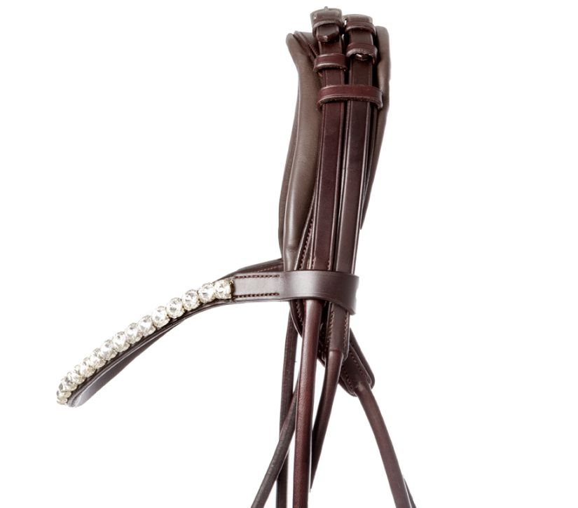 Rolled Leather Dressage bridle