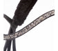 Curved narrow glitter browband