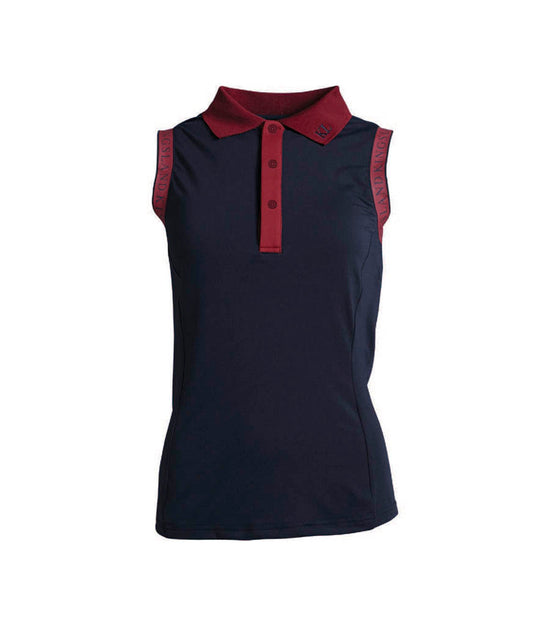 Equestrian sleeveless polo shirts