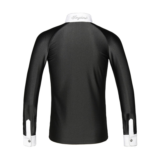 Black and white womens long sleeve show shirt