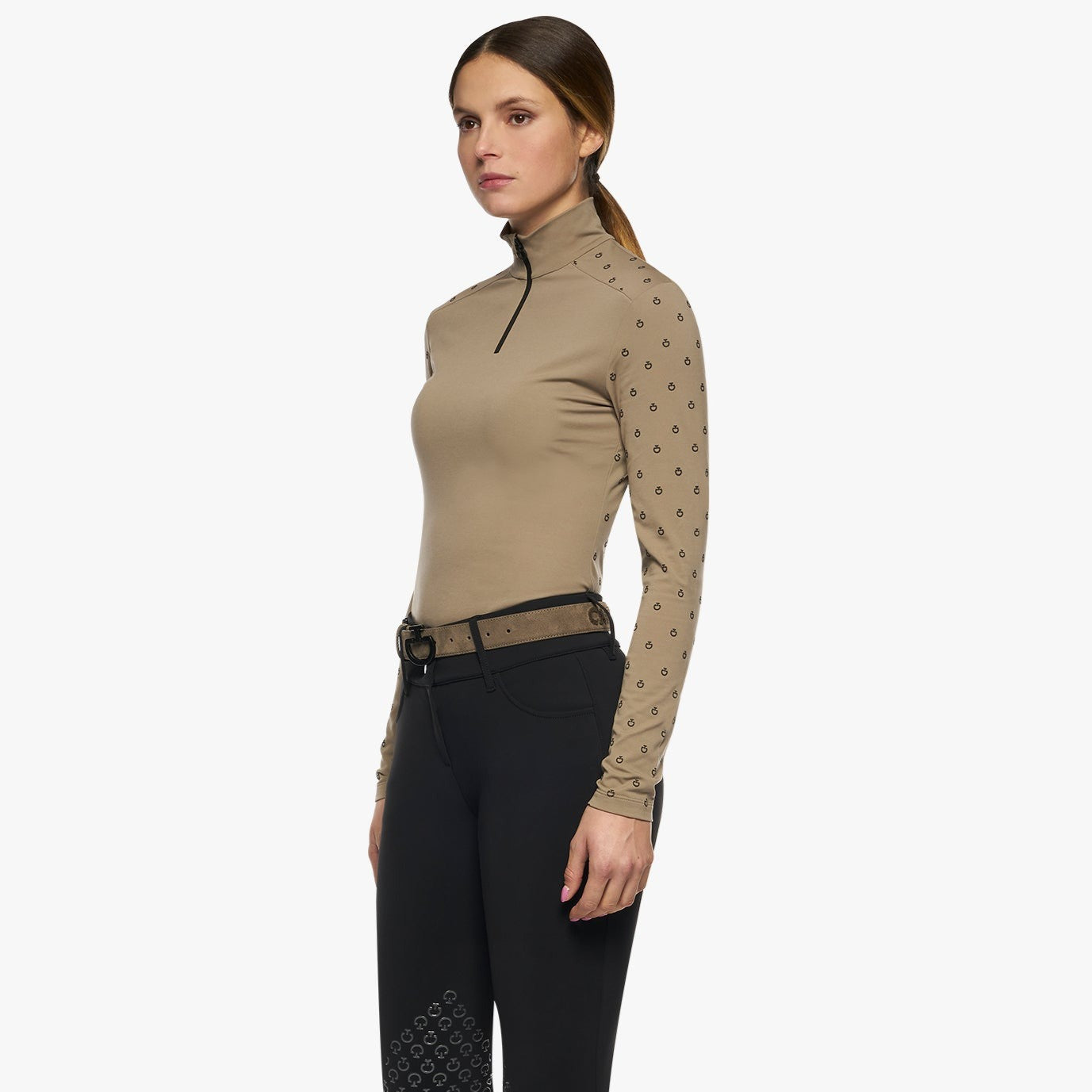 Brown equestrian base layer