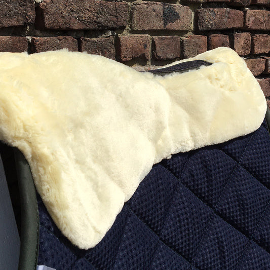 Saddle Blanket with genuine sheepskin