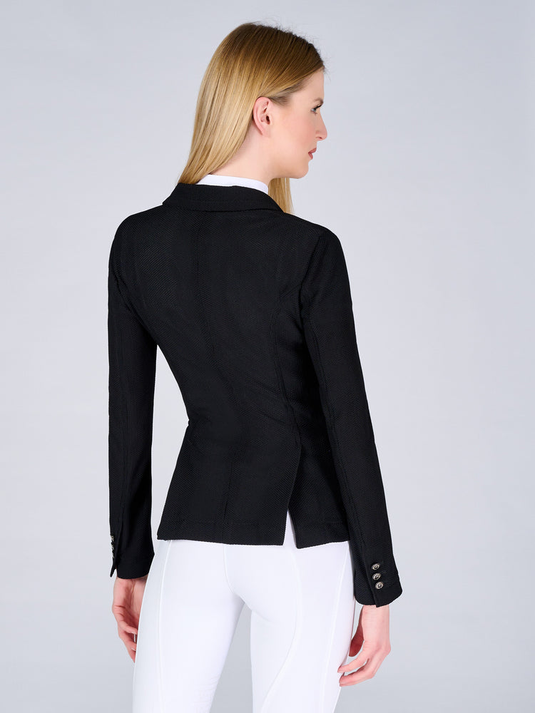 Perforated equestrian show jacket women