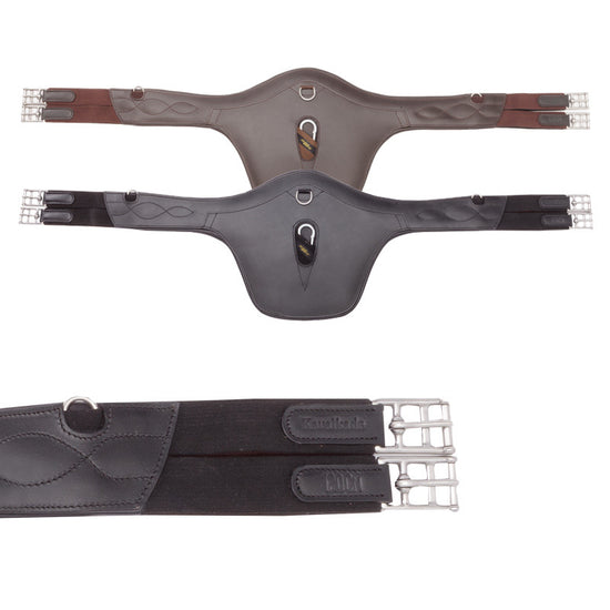 Premium leather stud girth