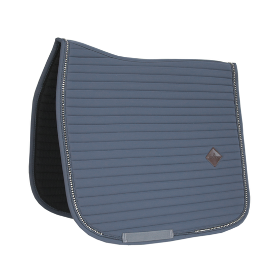Kentucky Horsewear Saddle Pad Pearls Dressage in Dark Grey
