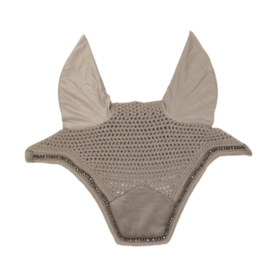 Beige Fly Bonnet for horses
