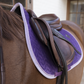 purple saddle pad