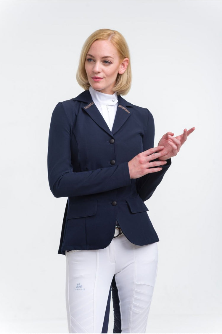 Navy riding jacket for dressage