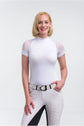 White short sleeve riding shirt for competitions