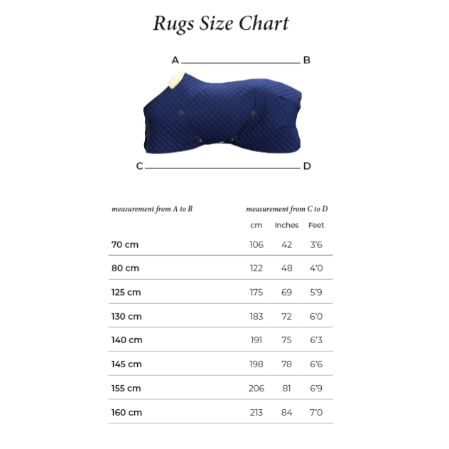 Kentucky Rug Size Chart