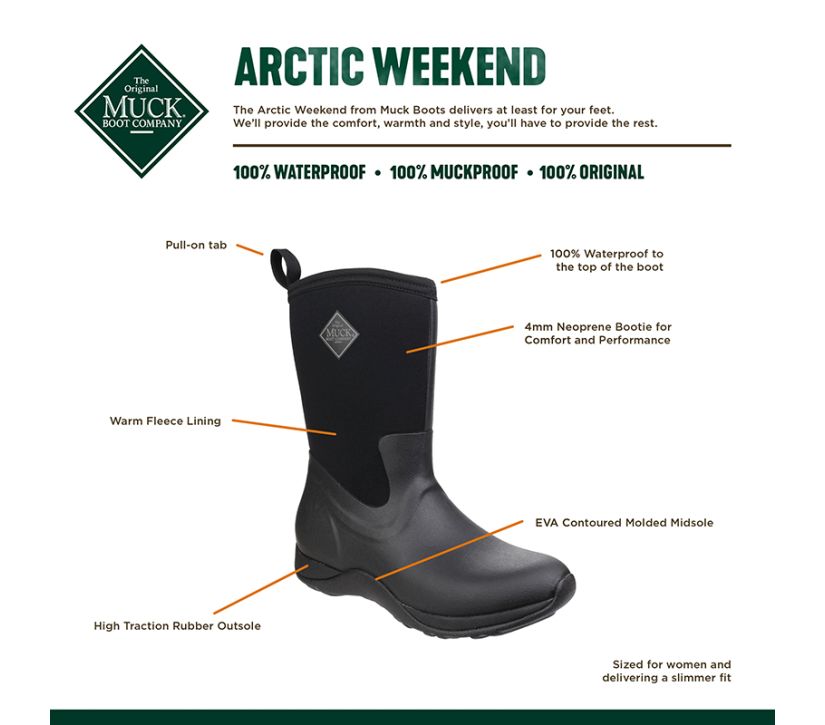 Muck boots women's arctic weekend waterproof winter boots hotsell