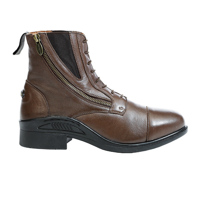 Leather short boots for riding