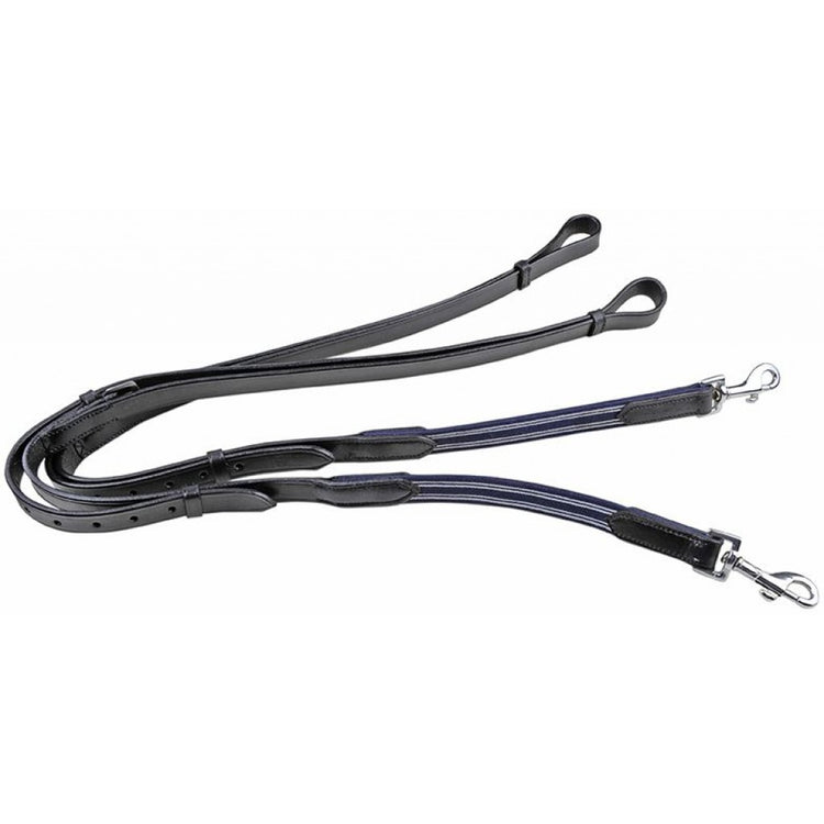 Side reins with elastic