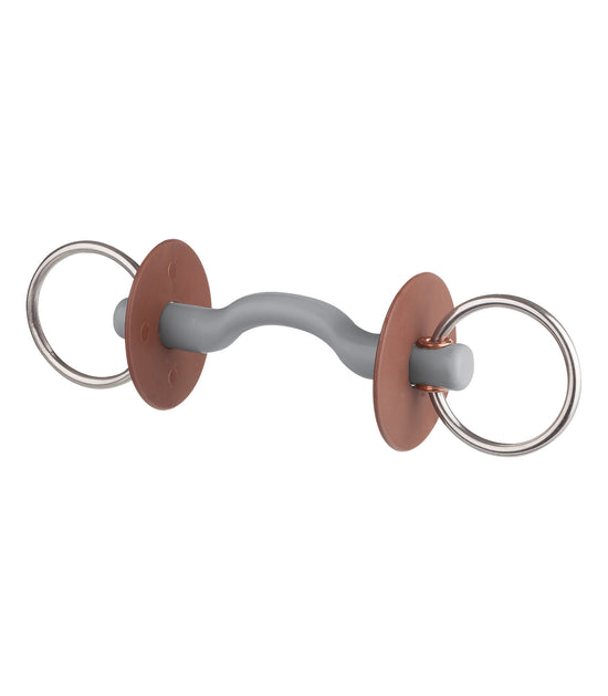 Beris Snaffle With Tongue Port Bar, Ring 6 cm