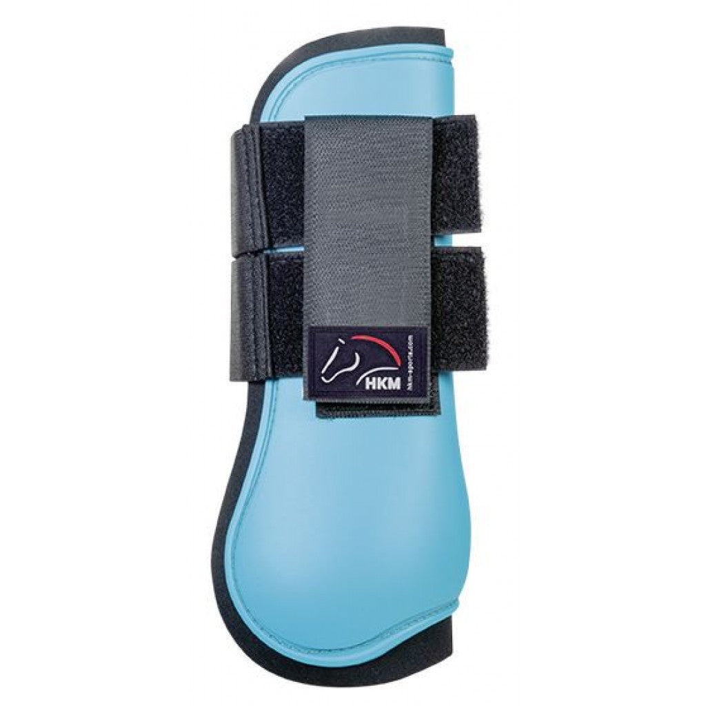 aqua blue leg protection boots