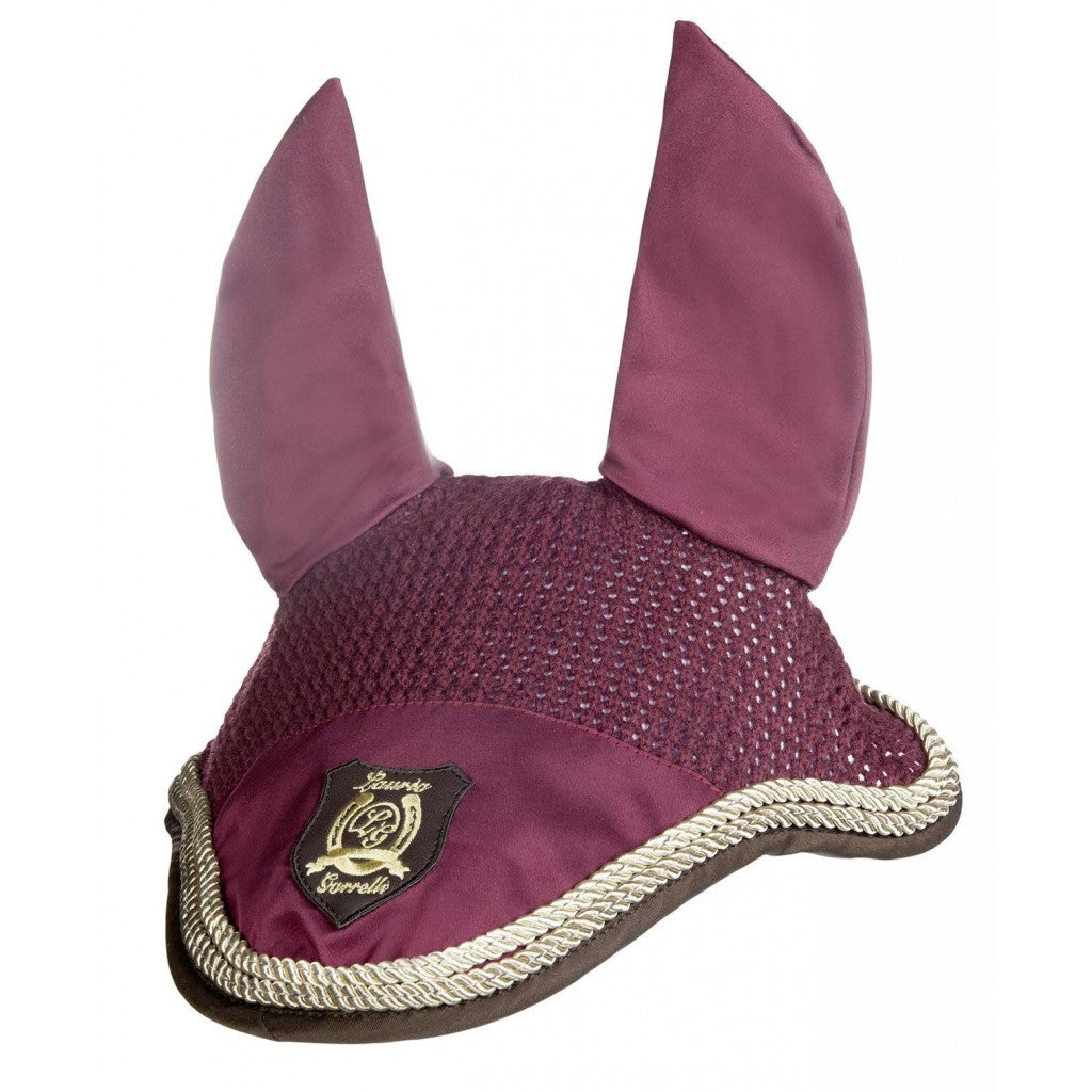Burgundy Ear Bonnet