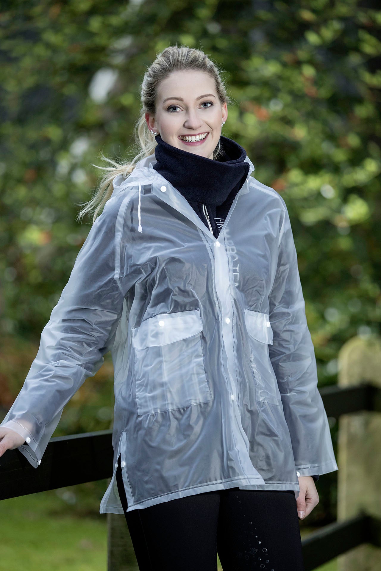 clear raincoat