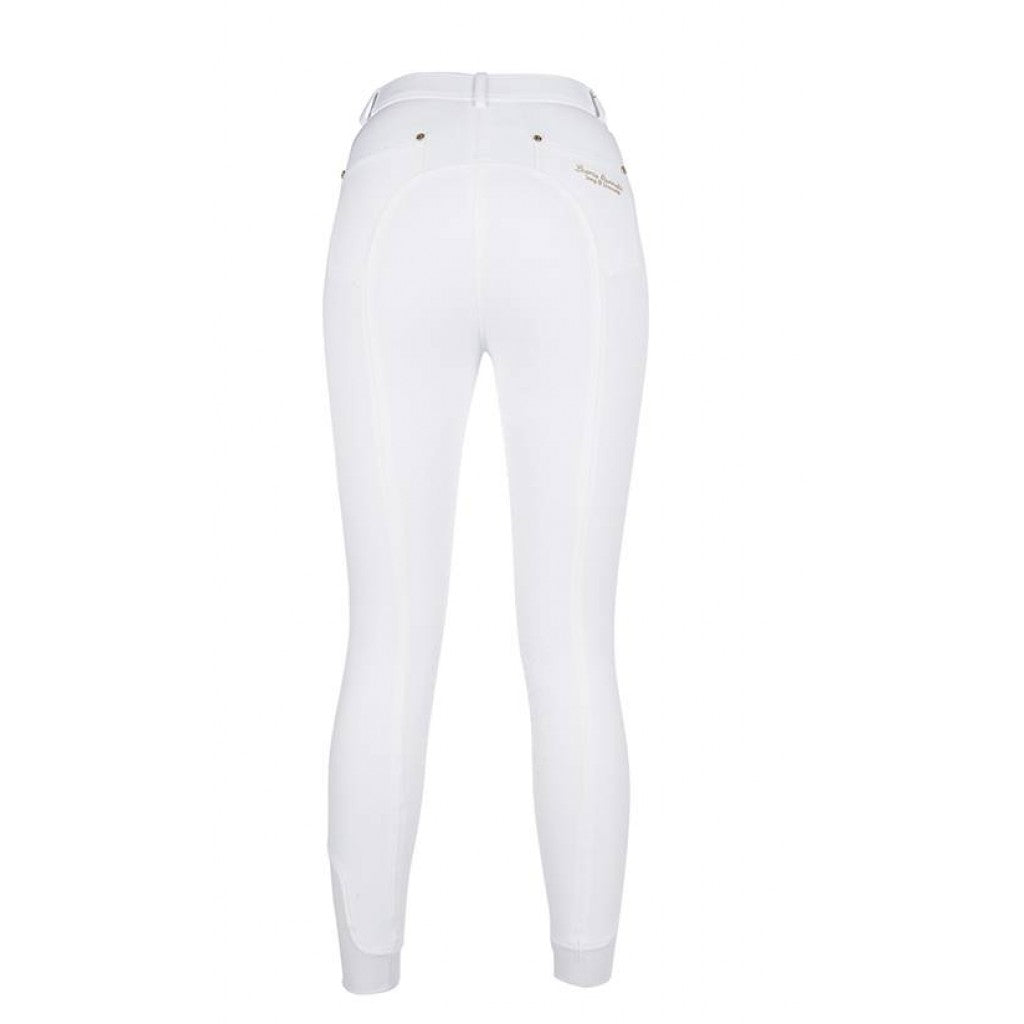 White Show breeches with full grip