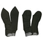 set of 4 black travel boots for front and hind legs