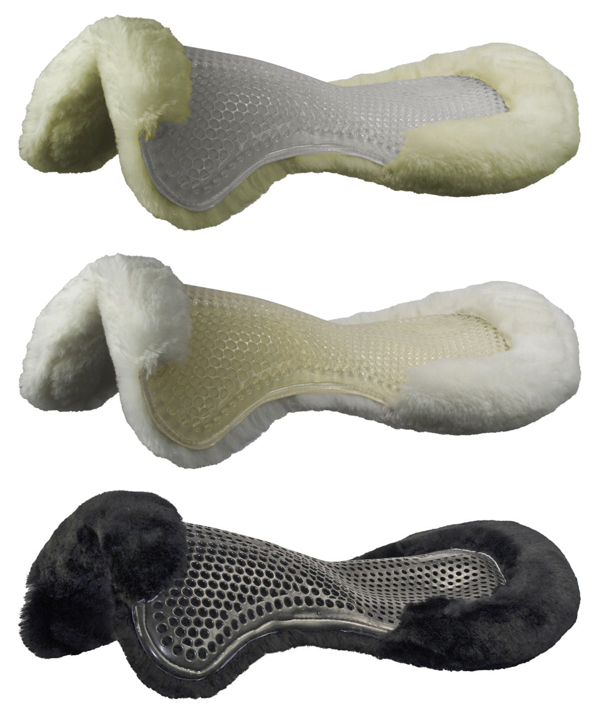 Gel Pad & Front Riser with Full Sheepskin – EquiZone Online