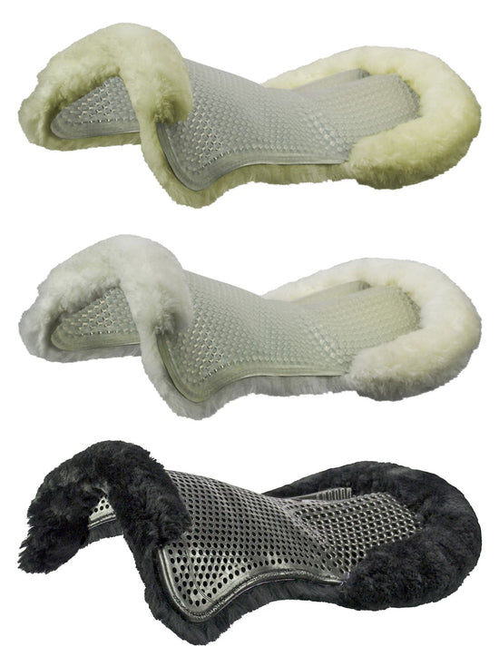 Gel pad with Rear Riser and sheepskin