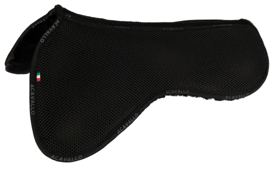 Acavallo Pad Spine Free, 3D Spacer Fabric, Memory Foam, C. C. Pad, Eco-Wool Underside (Jump)