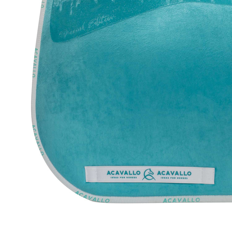 Acavallo Saddle Pad Dressage Lycra and Memory Foam Half Pad with Bamboo Lining