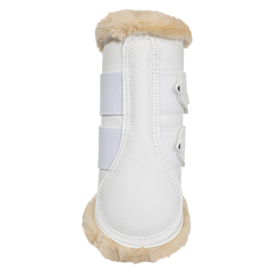 White brushing boots for horses