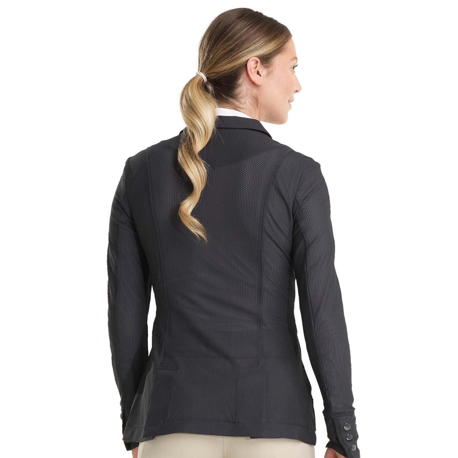 perforated show jacket for show jumping