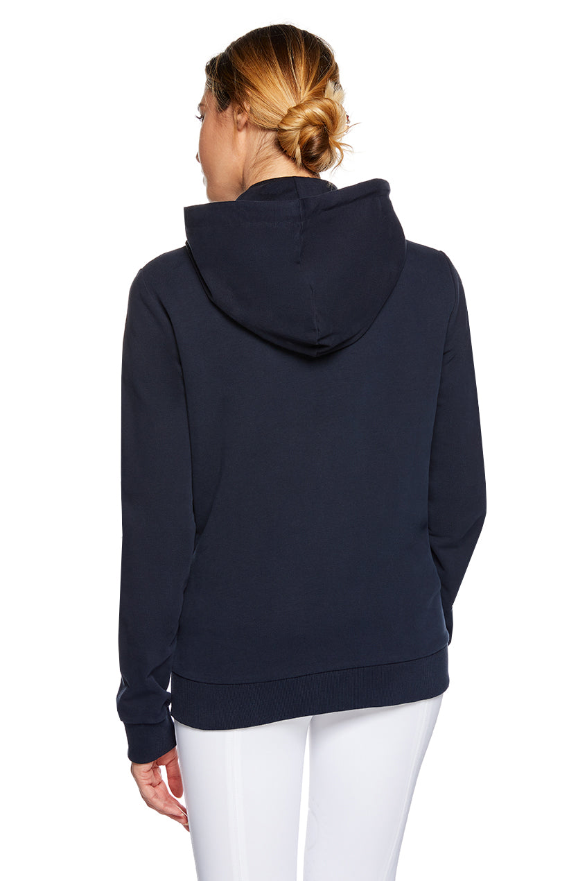 Navy hoodie for riding women