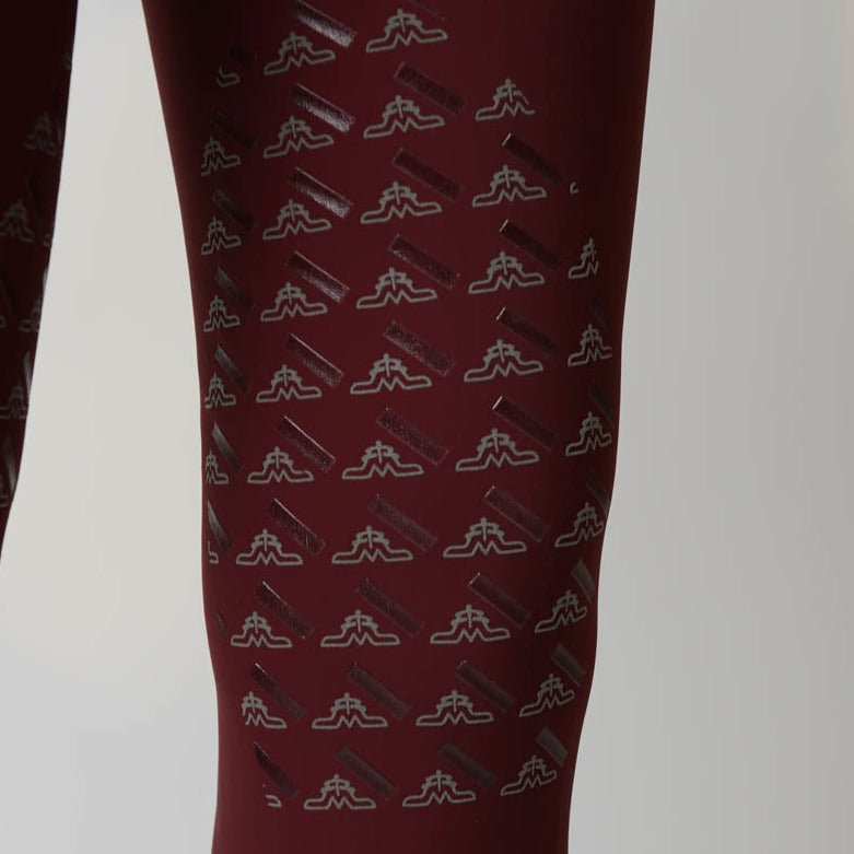 Wine Red Breeches with Knee Grip