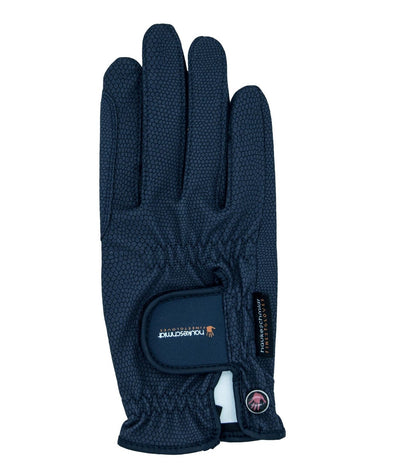 A Touch of Class Print Riding Gloves Navy