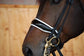 Patent noseband with white