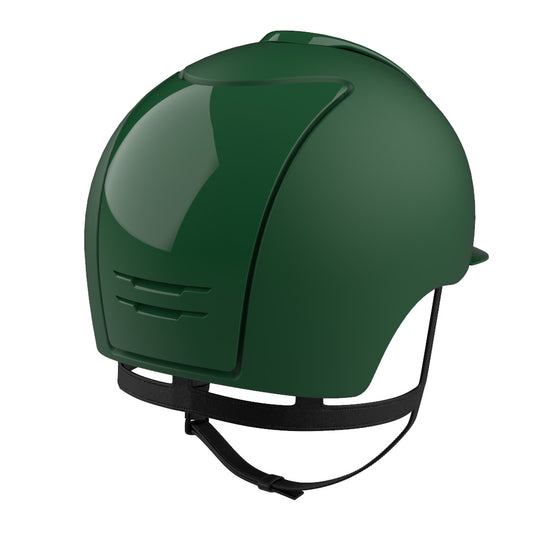 Green horse riding helmet