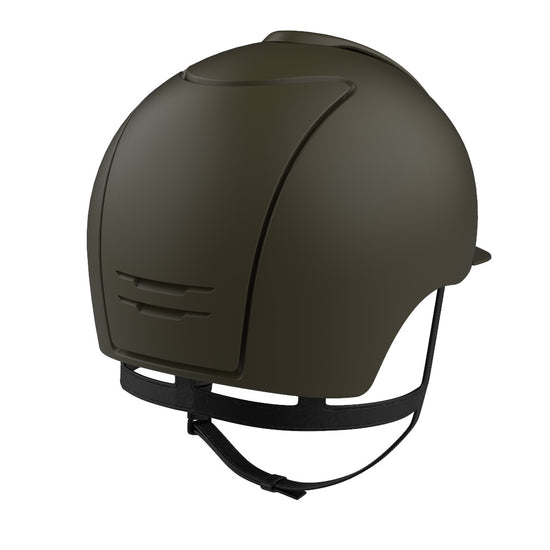 Military equestrian helmet in green