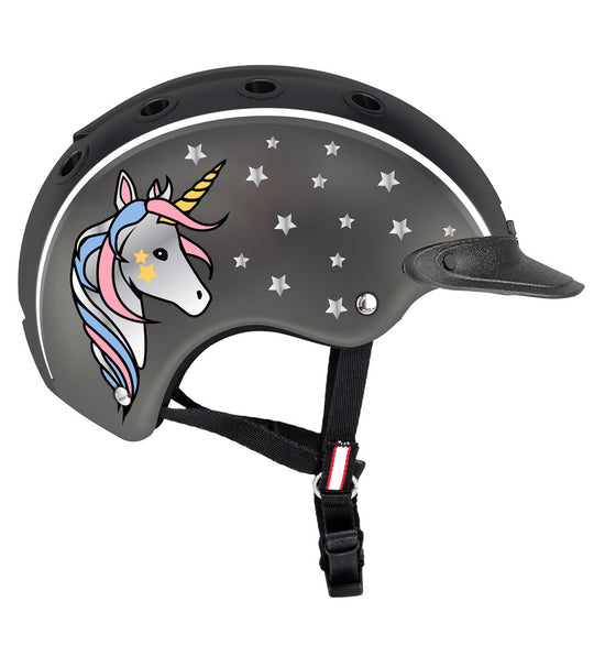 Helmet with unicorn