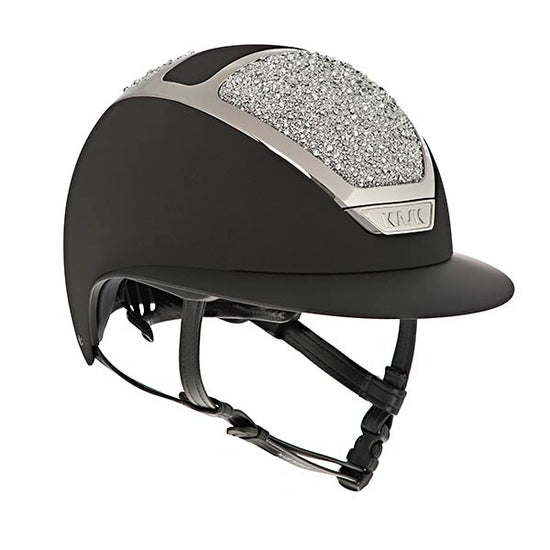 Kask equestrian helmet with Crystals on the rocks