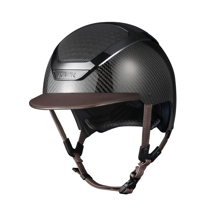Kask Dogma Carbon helmet with brown leather
