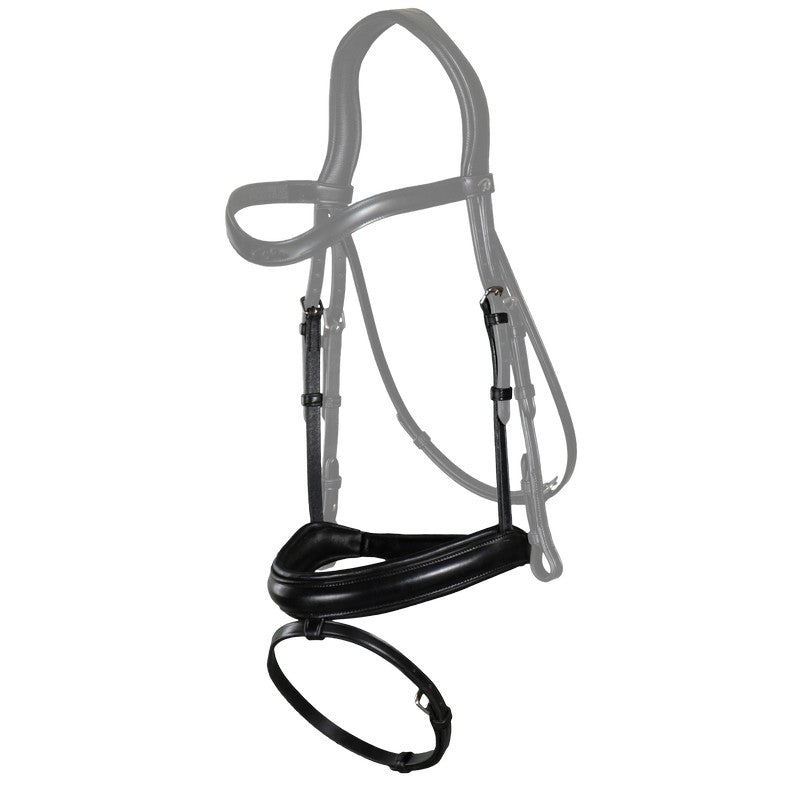 Dressage Matte Medium Noseband with Flash