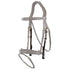 Bridle cheek pieces with brass buckles