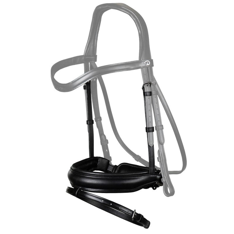 Black dressage flash noseband
