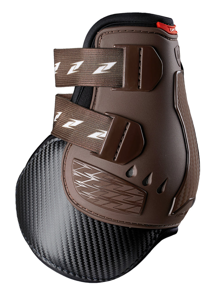 Extended pastern protection flick boots for show jumping