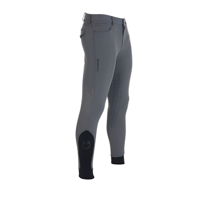 Grey mens breeches with full grip