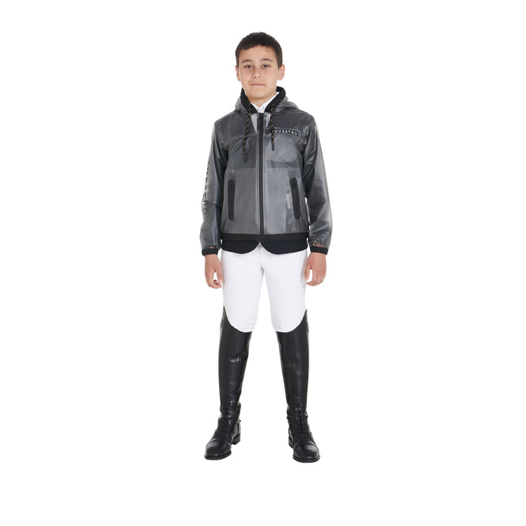 Clear Rain coat for horse riding