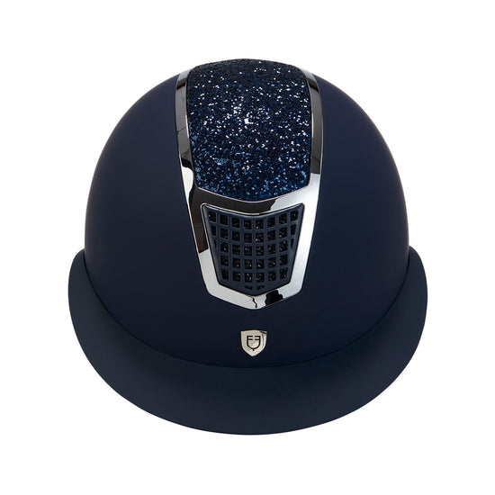 Eclipse Stone Velvet Helmet Navy/Silver