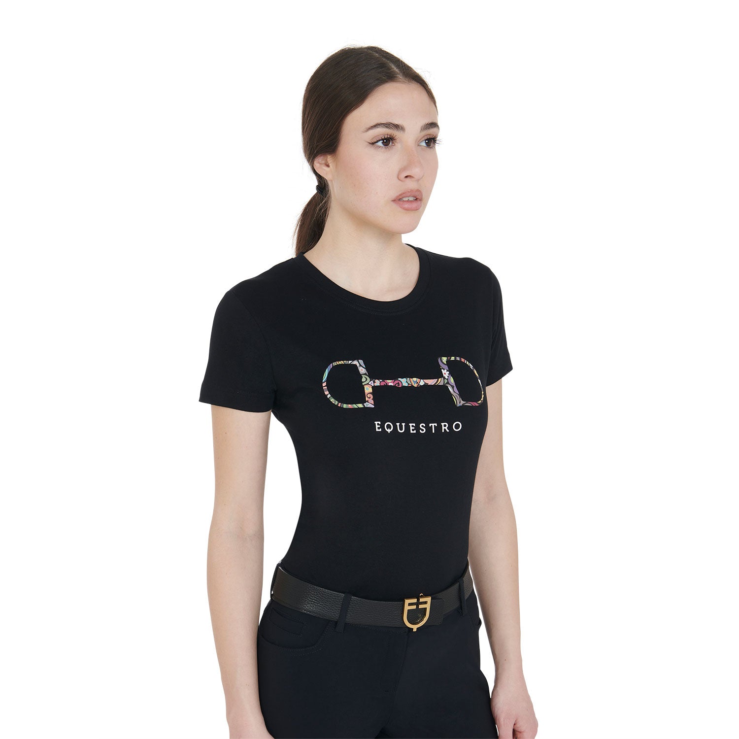 T-shirt with horse bit